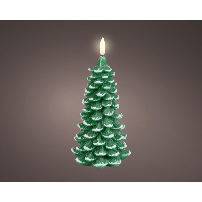 ALBERO LED VERDE CERA H.22.5